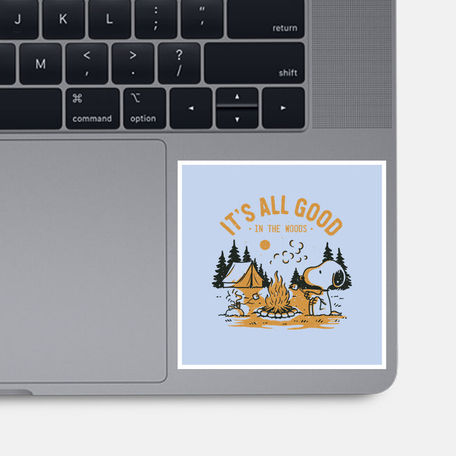 Camping Friends-None-Glossy-Sticker-retrodivision
