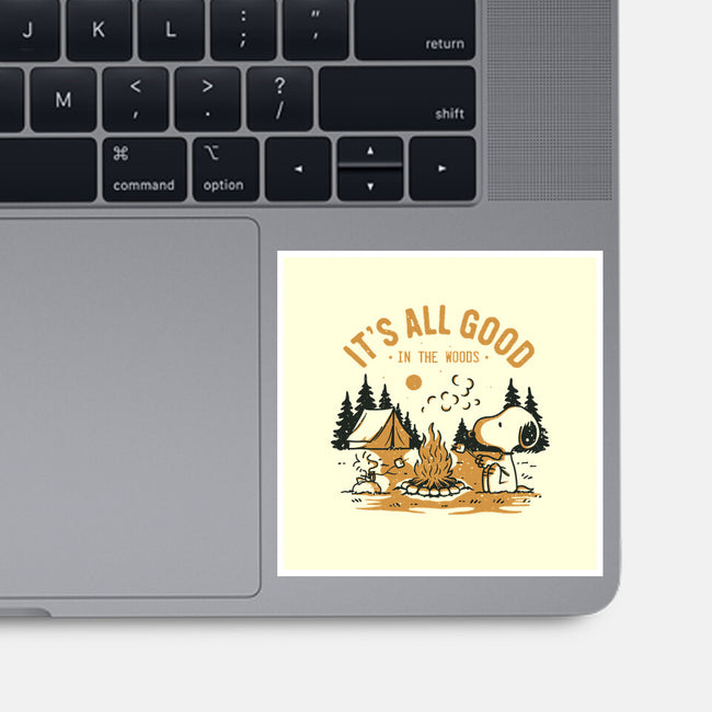 Camping Friends-None-Glossy-Sticker-retrodivision
