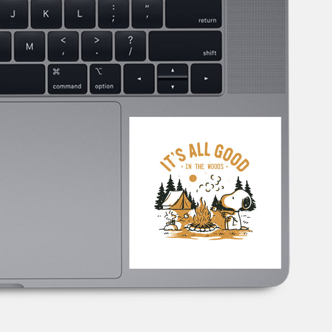 Camping Friends-None-Glossy-Sticker-retrodivision