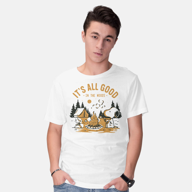 Camping Friends-Mens-Basic-Tee-retrodivision