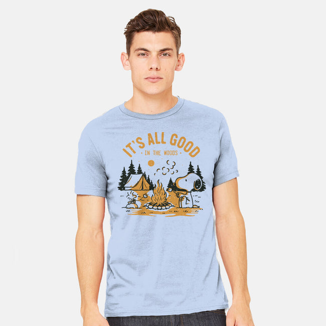 Camping Friends-Mens-Heavyweight-Tee-retrodivision