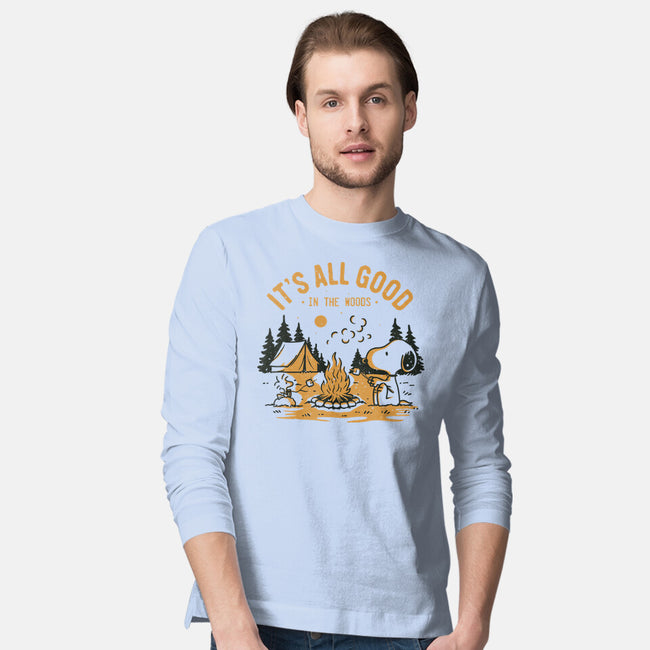 Camping Friends-Mens-Long Sleeved-Tee-retrodivision