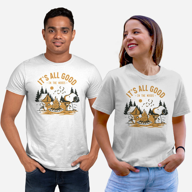 Camping Friends-Unisex-Basic-Tee-retrodivision