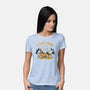 Camping Friends-Womens-Basic-Tee-retrodivision