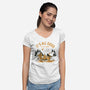 Camping Friends-Womens-V-Neck-Tee-retrodivision