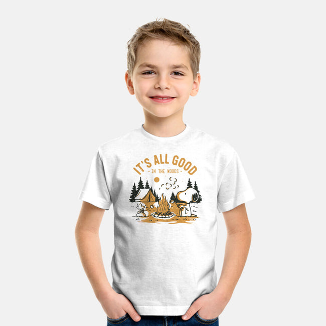 Camping Friends-Youth-Basic-Tee-retrodivision