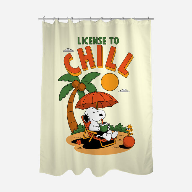 License To Chill-None-Polyester-Shower Curtain-Tri haryadi