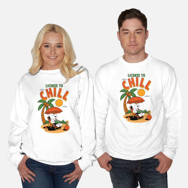 License To Chill-Unisex-Crew Neck-Sweatshirt-Tri haryadi