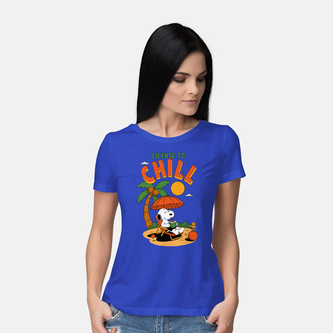 License To Chill-Womens-Basic-Tee-Tri haryadi