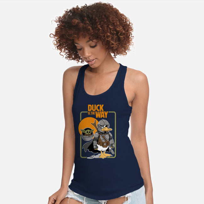 Duck Is The Way-Womens-Racerback-Tank-Tri haryadi