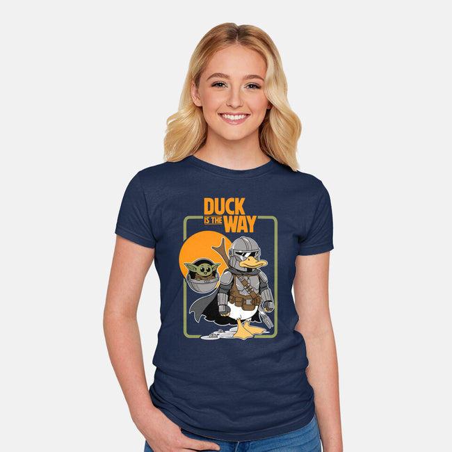 Duck Is The Way-Womens-Fitted-Tee-Tri haryadi