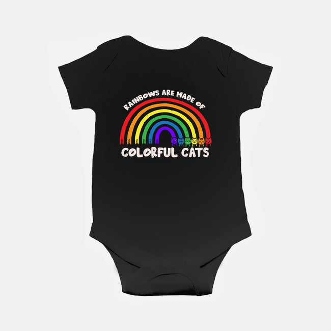 Colorful Cats Rainbow-Baby-Basic-Onesie-turborat14