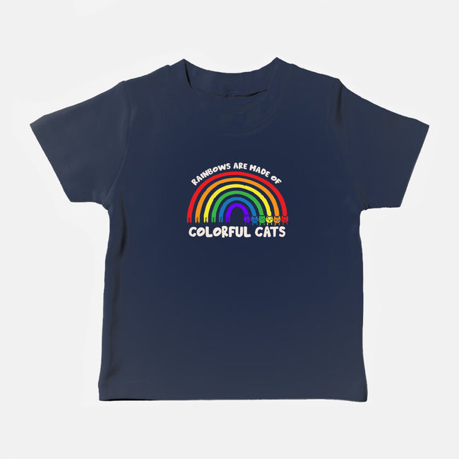 Colorful Cats Rainbow-Baby-Basic-Tee-turborat14