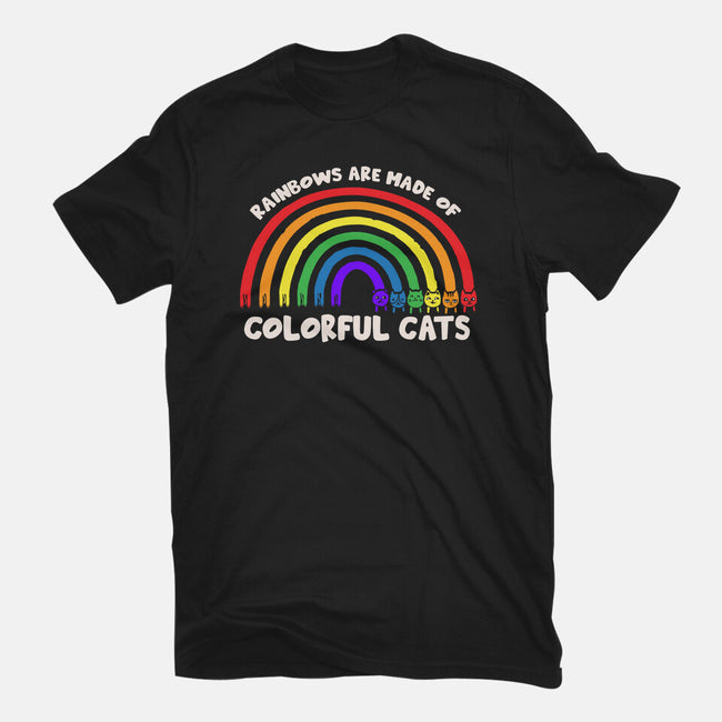 Colorful Cats Rainbow-Mens-Basic-Tee-turborat14