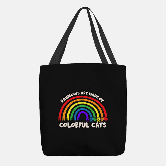 Colorful Cats Rainbow-None-Basic Tote-Bag-turborat14