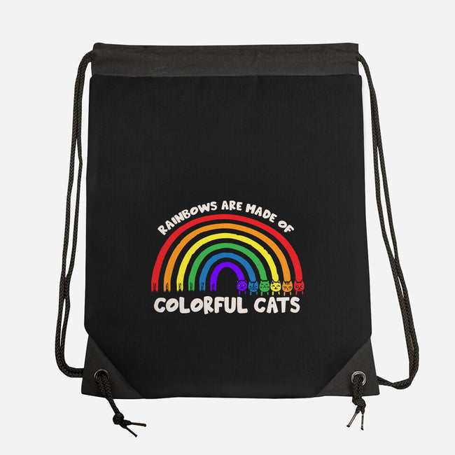 Colorful Cats Rainbow-None-Drawstring-Bag-turborat14