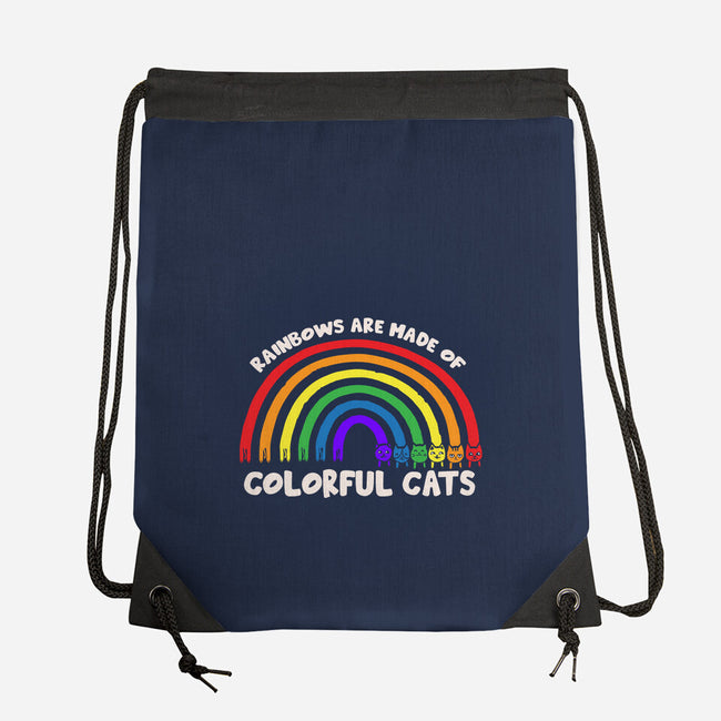 Colorful Cats Rainbow-None-Drawstring-Bag-turborat14