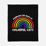 Colorful Cats Rainbow-None-Fleece-Blanket-turborat14