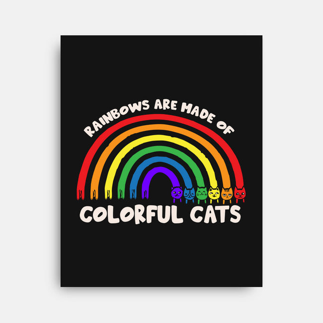 Colorful Cats Rainbow-None-Stretched-Canvas-turborat14