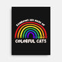 Colorful Cats Rainbow-None-Stretched-Canvas-turborat14