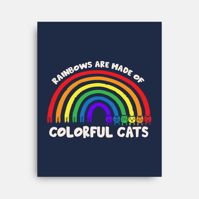 Colorful Cats Rainbow-None-Stretched-Canvas-turborat14