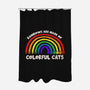 Colorful Cats Rainbow-None-Polyester-Shower Curtain-turborat14