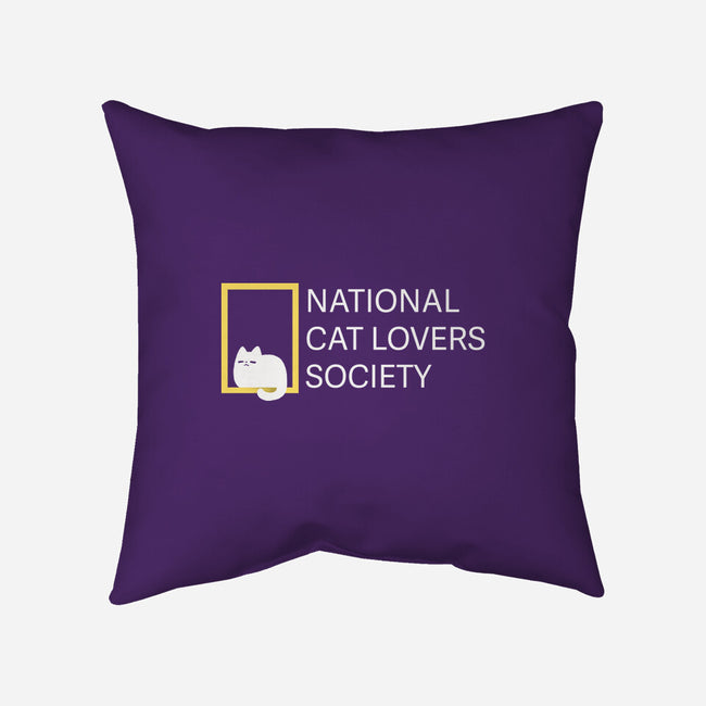 National Cat Lovers Society-None-Removable Cover w Insert-Throw Pillow-Vallina84