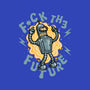 Fck The Future-Womens-V-Neck-Tee-glitchygorilla
