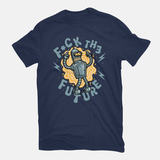 Fck The Future-Womens-Fitted-Tee-glitchygorilla