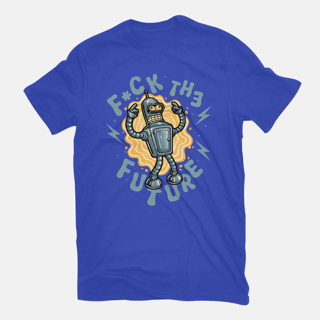 Fck The Future-Womens-Fitted-Tee-glitchygorilla