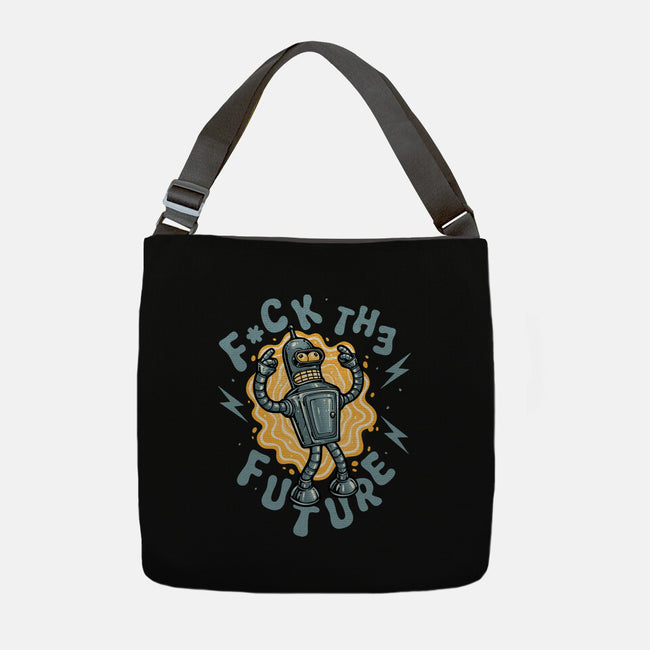 Fck The Future-None-Adjustable Tote-Bag-glitchygorilla