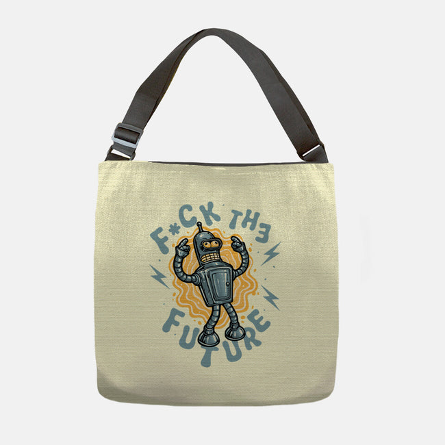 Fck The Future-None-Adjustable Tote-Bag-glitchygorilla