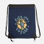 Fck The Future-None-Drawstring-Bag-glitchygorilla