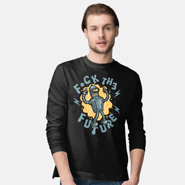 Fck The Future-Mens-Long Sleeved-Tee-glitchygorilla