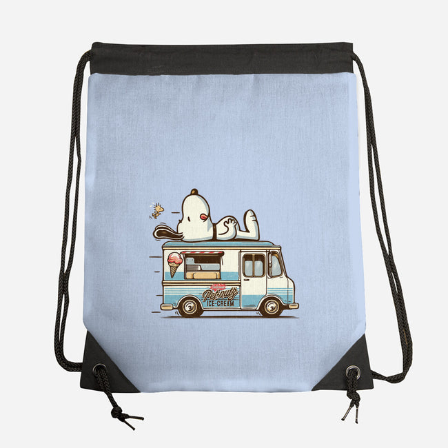 Pets Ice Cream-None-Drawstring-Bag-Popnotic
