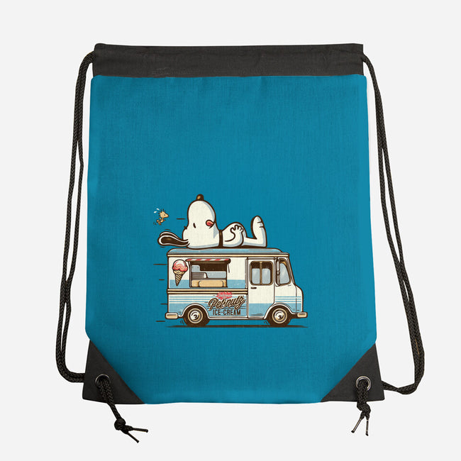 Pets Ice Cream-None-Drawstring-Bag-Popnotic