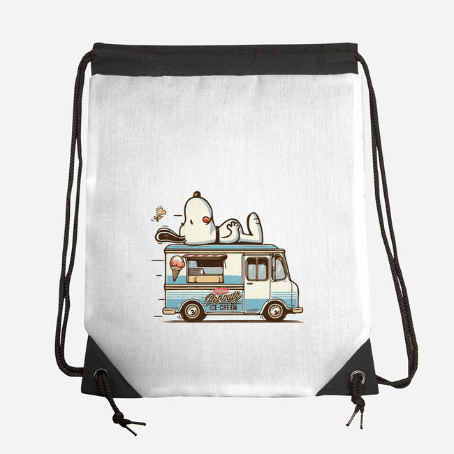 Pets Ice Cream-None-Drawstring-Bag-Popnotic