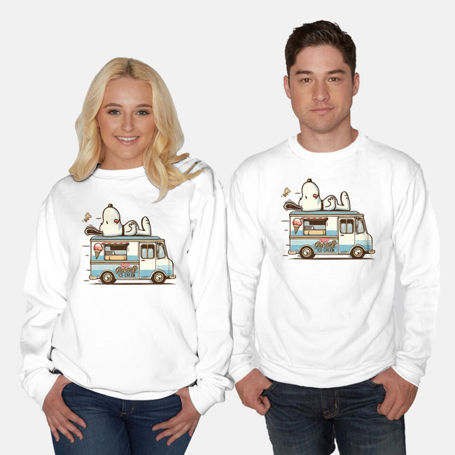 Pets Ice Cream-Unisex-Crew Neck-Sweatshirt-Popnotic