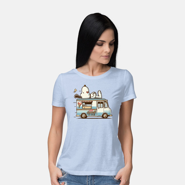 Pets Ice Cream-Womens-Basic-Tee-Popnotic