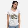 Pets Ice Cream-Womens-V-Neck-Tee-Popnotic