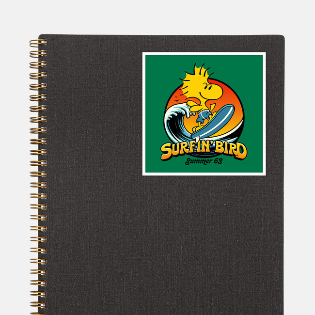 Surfin Bird-None-Glossy-Sticker-Popnotic