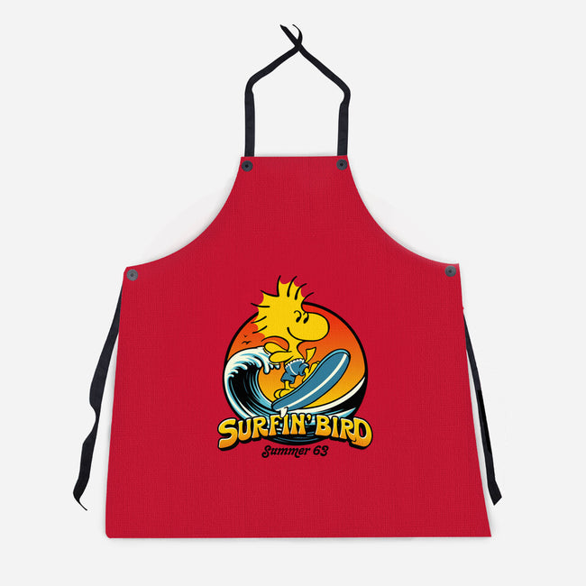 Surfin Bird-Unisex-Kitchen-Apron-Popnotic