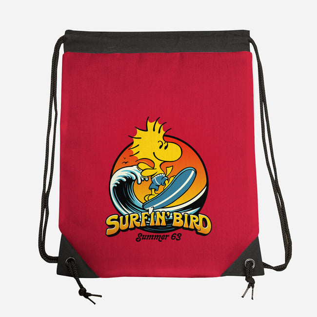Surfin Bird-None-Drawstring-Bag-Popnotic