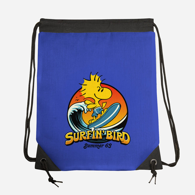 Surfin Bird-None-Drawstring-Bag-Popnotic