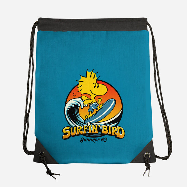 Surfin Bird-None-Drawstring-Bag-Popnotic