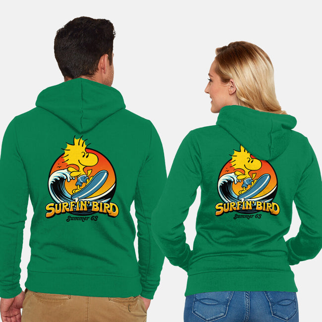 Surfin Bird-Unisex-Zip-Up-Sweatshirt-Popnotic