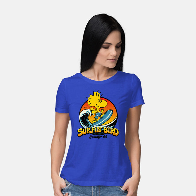 Surfin Bird-Womens-Basic-Tee-Popnotic
