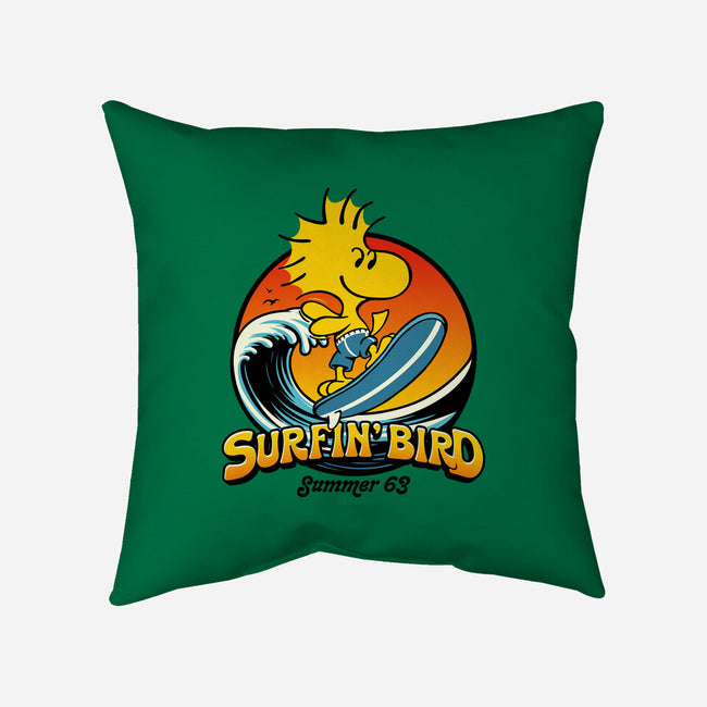 Surfin Bird-None-Removable Cover w Insert-Throw Pillow-Popnotic