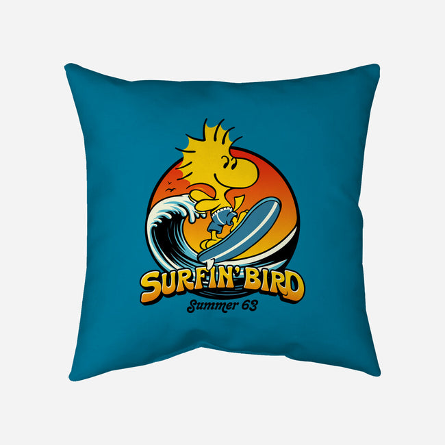 Surfin Bird-None-Removable Cover w Insert-Throw Pillow-Popnotic