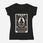 Urianger Tarot Card-Womens-V-Neck-Tee-LAGELANTEE
